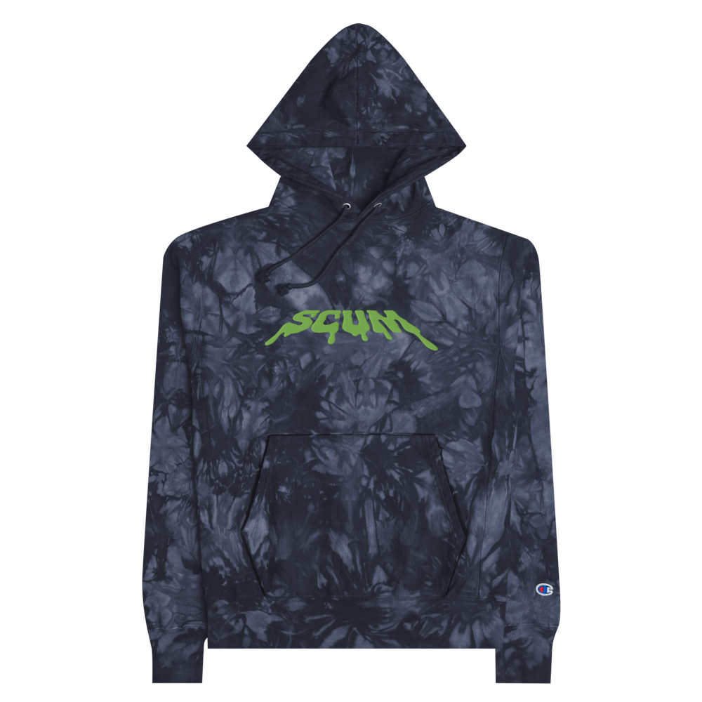 Scum Studios - Drippy Tie-Dye Embroidered Hoodie