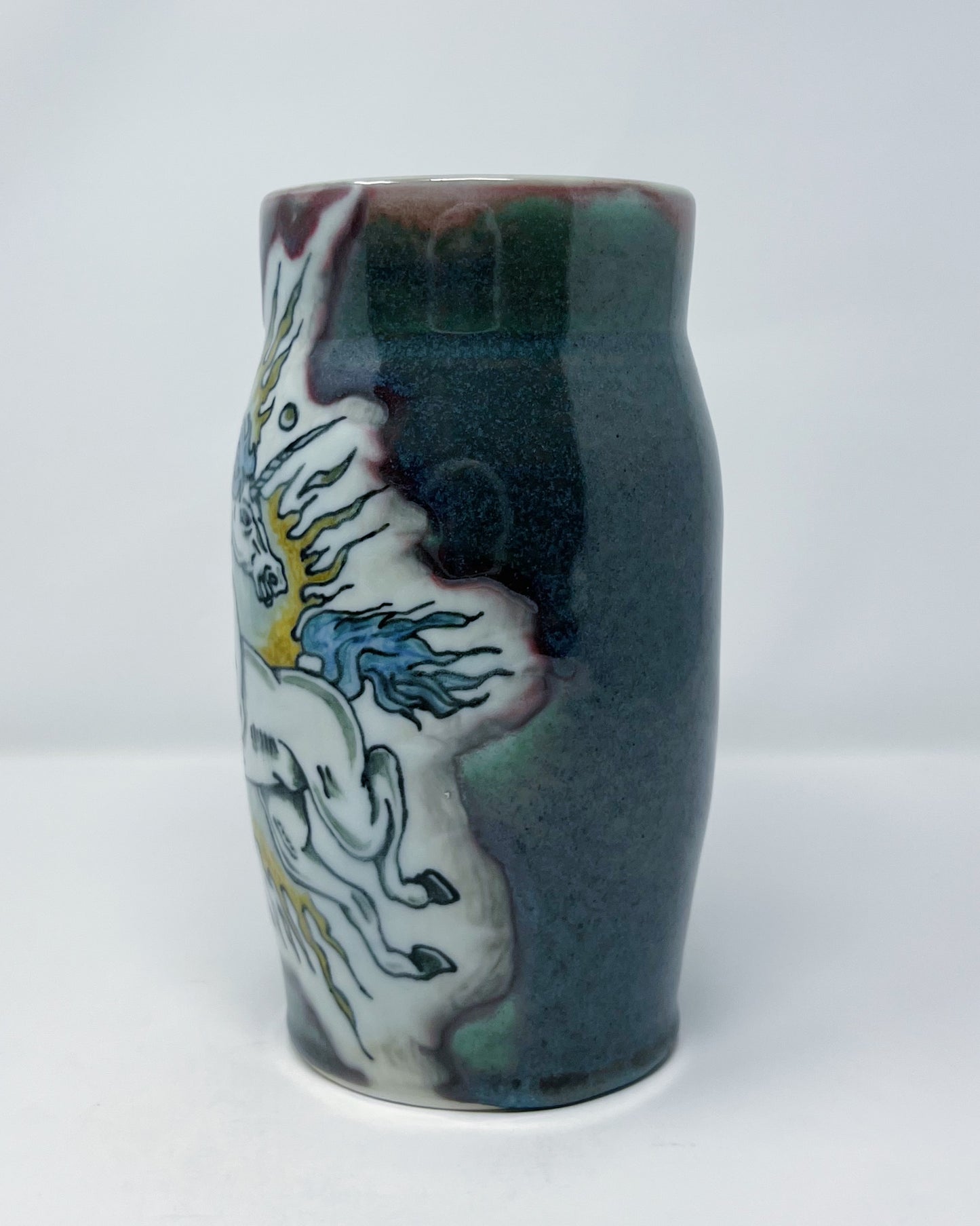 Unicorn Tattoo Vase