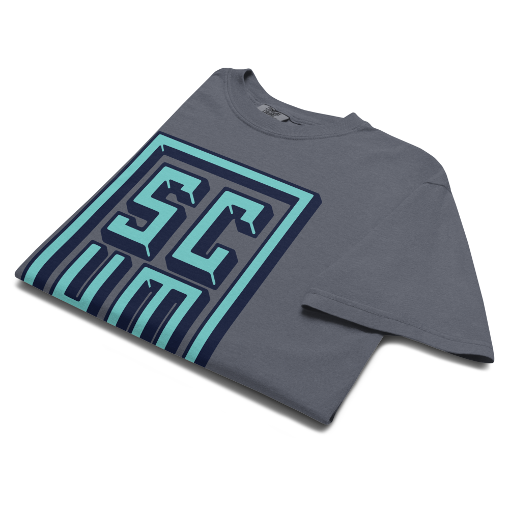 Scum Studios - Blue Block Logo Tee